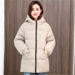 2026 New Special Size 8XL Jacket Woman Winter Down Cotton Jackets Female Fashion Loose Warm Hooded Parka Hooded Outerwear Beige
