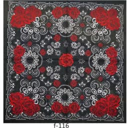 55cm White Black Red Skull Poker Geometric Bandana Unisex Harajuku Hip Hop Square Headband Motorcycle Sports Hair Wrap Wristband