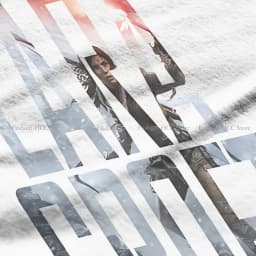 Tomb Raider Game Polyester TShirts Lara Croft Text Print Homme T Shirt Funny Tops