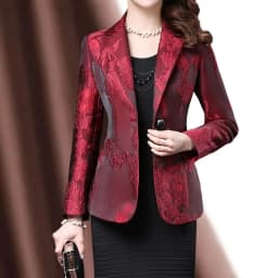 2026 Spring Suit Jacket Women's Summer New Temperament Ladies Korean Version One-Button Jacquard Slim Short Top Women Blazer Ele
