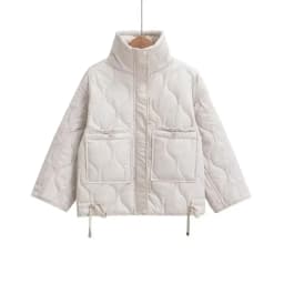 CHARMCHANT utumn Winter Parkas For Women Retro Zipper High Quality Luxury Warm Coats For Women Coat And Jacket With Big Pocket