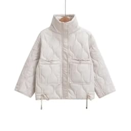 CHARMCHANT utumn Winter Parkas For Women Retro Zipper High Quality Luxury Warm Coats For Women Coat And Jacket With Big Pocket