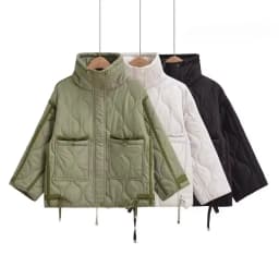CHARMCHANT utumn Winter Parkas For Women Retro Zipper High Quality Luxury Warm Coats For Women Coat And Jacket With Big Pocket