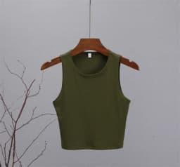 Hirsionsan Cotton Vest Women 2025 Summer Slim Sleeveness Tank Y2k Crop Tops for Girl Outfits Solid Female Clothes