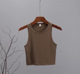 Hirsionsan Cotton Vest Women 2025 Summer Slim Sleeveness Tank Y2k Crop Tops for Girl Outfits Solid Female Clothes