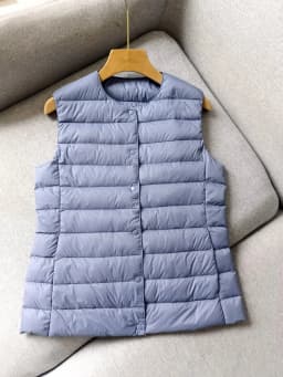 NewBang Matt Fabric Women's Warm Ultra Light Down Vest Women Waistcoat Portable Warm Sleeveless Liner