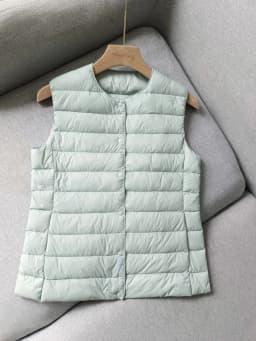 NewBang Matt Fabric Women's Warm Ultra Light Down Vest Women Waistcoat Portable Warm Sleeveless Liner