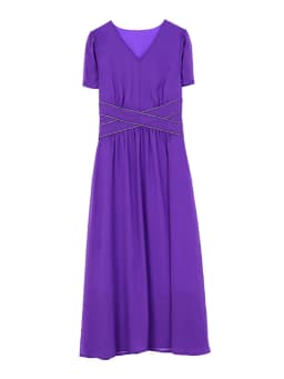 Red Chiffon Short Sleeve V-Neck Midi Dress Women Elegant Bandage Casual Beach Dresses 2024 Summer Black Party Prom Evening Dress