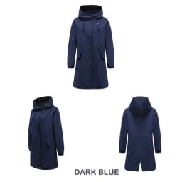 Fahsyee Raincoat Women, Rain Jacket Waterproof Raincoat Hooded Windbreaker Outdoor Long Active