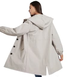 Fahsyee Raincoat Women, Rain Jacket Waterproof Raincoat Hooded Windbreaker Outdoor Long Active