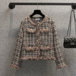 Women's Spring Autumn Vintage Plaid Cardigan Jacket Midi Black Dress 1 or Two-piece Set Lady Graceful Coat Bowknot Dresses Suits