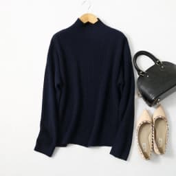 BirdTree 85% Silk 15% Cashmere Sweater, Women Beige Warm Mock Neck, Everyday Long Sleeve Solid Pullover, 2026 Spring T41872QC