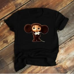 Russian Cartoon Cheburashka Graphic Tshirts Gena The Crocodile Birthday Gift T Shirt Women Kawaii Clothes Ropa Hombre