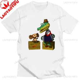 Russian Cartoon Cheburashka Graphic Tshirts Gena The Crocodile Birthday Gift T Shirt Women Kawaii Clothes Ropa Hombre
