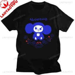Russian Cartoon Cheburashka Graphic Tshirts Gena The Crocodile Birthday Gift T Shirt Women Kawaii Clothes Ropa Hombre