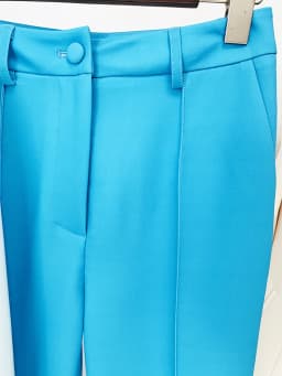 HIGH STREET Newest 2026 Designer Runway Suit Set Women's Color Block Blazer Flare Pants Suit