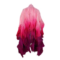 2025 New Fashion Miyake Pleated Gradient Mid-length Loose Cardigan Cape Jacket Autumn Coat Women