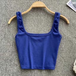 Tank Top Women Sexy Backless Y2k Top Slim Fit Bottoming Blouse Solid Crop Top Sleeveless Camis Mujer