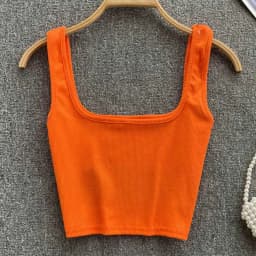 Tank Top Women Sexy Backless Y2k Top Slim Fit Bottoming Blouse Solid Crop Top Sleeveless Camis Mujer