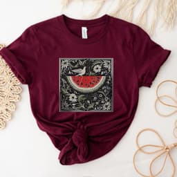 Retro Boho Watermelon Shirts This Is Not A Watermelon Shirt Human Rights Tee Watermelon Flag Tshirt Trendy Aesthetic Clothes