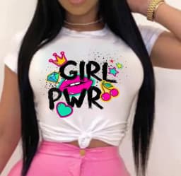 New Summer Lip Print Women's Top Short Sleeve T-shirt Oversized T Shirt Women Clothes Tops Graphic T Shirts Harajuku Clothing