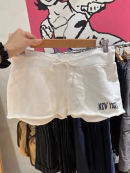 Navy Drawstring Casual Sweatshorts Women Cotton Raw Trim High Waist Loose Straight Shorts Harajuku Streetwear Summer Short Pant