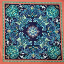 Wholesale Fashion Lady Beautiful Flower Cotton Bandana Square Scarf Headband Paisley Gifts For Women/Girls