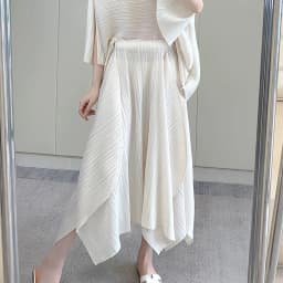 Miyake Temperament Pleated Half Skirt for Women 2024 Summer New Drape Feeling Irregular Pleated Long Skirt for Women