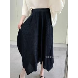 Miyake Temperament Pleated Half Skirt for Women 2024 Summer New Drape Feeling Irregular Pleated Long Skirt for Women