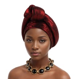 Glitter Fabric Top Knotted Turban Cap Fashion Women Headscarf Hat African Head Wraps Nigerian Wedding Party Headwear Bonnet