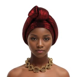 Glitter Fabric Top Knotted Turban Cap Fashion Women Headscarf Hat African Head Wraps Nigerian Wedding Party Headwear Bonnet