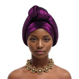 Glitter Fabric Top Knotted Turban Cap Fashion Women Headscarf Hat African Head Wraps Nigerian Wedding Party Headwear Bonnet