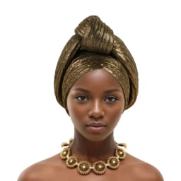 Glitter Fabric Top Knotted Turban Cap Fashion Women Headscarf Hat African Head Wraps Nigerian Wedding Party Headwear Bonnet