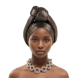 Glitter Fabric Top Knotted Turban Cap Fashion Women Headscarf Hat African Head Wraps Nigerian Wedding Party Headwear Bonnet