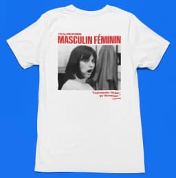 Masculin Feminin Tshirt, Jean Luc Godard, Aesthetic tee, film cult shirt, Movie cult, Nouvelle vague, cinema t-shirt, unisex