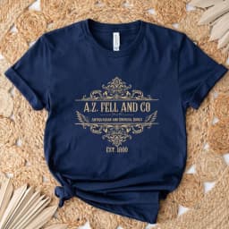 Good Omens T-shirts Woman A.Z. Fell and Co Antiquarian and Unusual Books T Shirt Retro Womens Clothing Unisex Casual Tops
