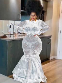 Lace Sleeve Evening Dresses Women Sexy and Elegant Mesh Hollow Package Hip Dress Night Club Party Autumn Long Dress Plus Size