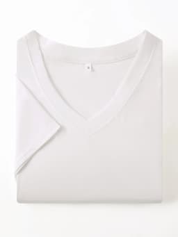Solid V-Neck Scrub Top Elegant Micro Elasticity Uniform with Patch Pocket Split Short Sleeve Perfect for Women Nurses