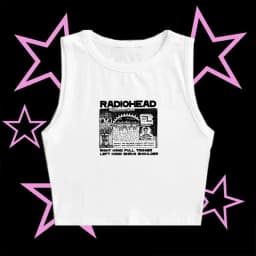 Fashion Streetwear Women's Punk Y2K Crop Tops Aesthetic Letter Print Cute Tee Vintage Girl Clothes Gothic Baby Tee Tops Clothing