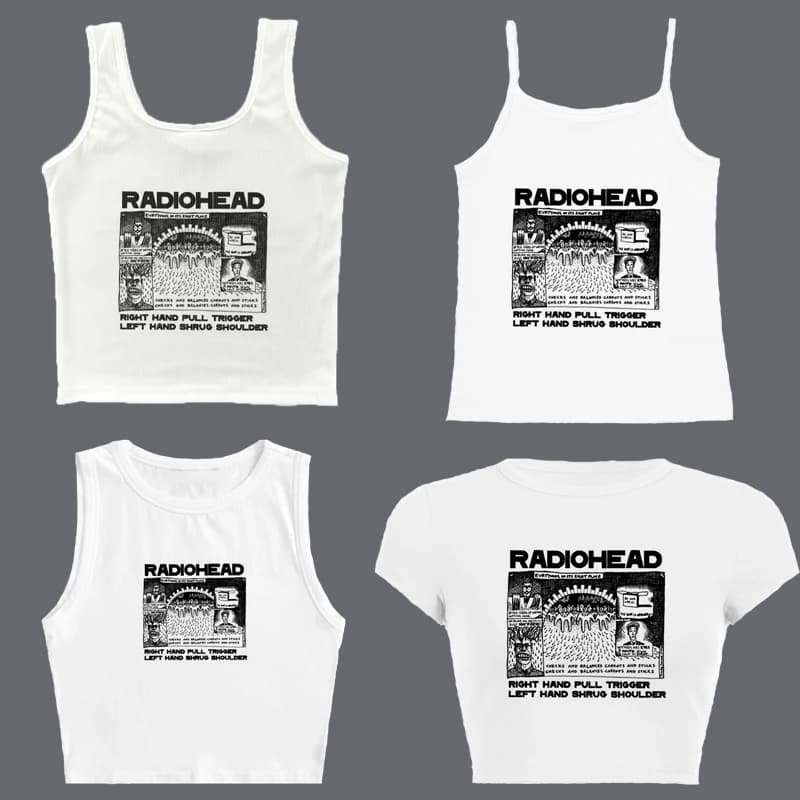 Fashion Streetwear Women's Punk Y2K Crop Tops Aesthetic Letter Print Cute Tee Vintage Girl Clothes Gothic Baby Tee Tops Clothing