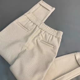 High-waisted Tweed Straight Pants 2024 Autumn/Winter New Women' S Pants Loose Casual Herringbone Warm Thickened Cropped Pants