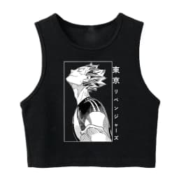 Fashion Vest Oya Oya Oya Haikyuu T Shirt Tank Top Kuroo Crop Top Tshirt Shirt Fly High Cropped Tees Karasuno T-shirt Tops Women