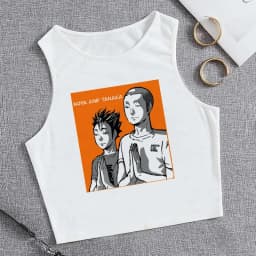 Fashion Vest Oya Oya Oya Haikyuu T Shirt Tank Top Kuroo Crop Top Tshirt Shirt Fly High Cropped Tees Karasuno T-shirt Tops Women