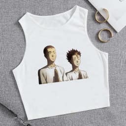 Fashion Vest Oya Oya Oya Haikyuu T Shirt Tank Top Kuroo Crop Top Tshirt Shirt Fly High Cropped Tees Karasuno T-shirt Tops Women