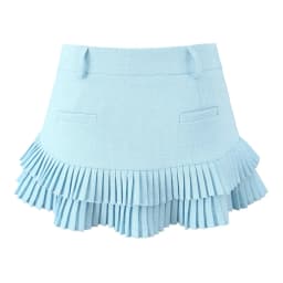 Summer Black Mini Skirts Vintage Kawaii Skirts Women Super Short Skirts For Woman Preppy Style Mirco Skirt Pleated Skirts Blue