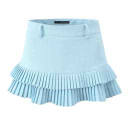 Summer Black Mini Skirts Vintage Kawaii Skirts Women Super Short Skirts For Woman Preppy Style Mirco Skirt Pleated Skirts Blue