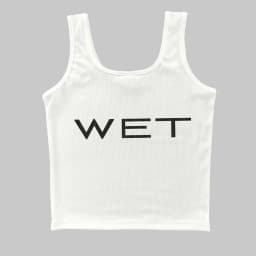 Wet Letter Print White Crop Top Shirt Y2k Streetwear Sexy Summer Clothes for Women Tank Tops 2024