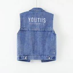 Loose Cowboy Vest Ladies Outwear Autumn Large Size 5XL Jeans Waistcoat Female Jacket Fashion Short Denim Sleeveless Women Coat