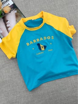 Y2k Sexy Club Party Patchwork Tees Embroidery Letter Summer Short Sleeve Women's Corset Barbados 2000s T-shirt Vintage Crop Tops