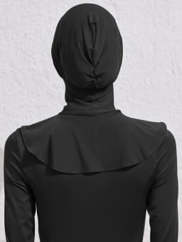 Summer Muslim Bath Swim Hijab Women Swimming Instant Turban, Extended Neck Design, Quick Drying